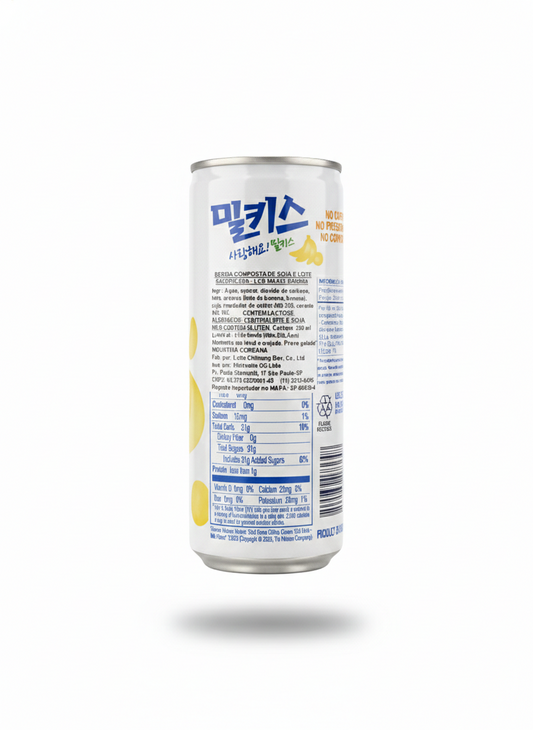 Milkis Banana – Soda Coreana Cremosa de Banana (250 ml)