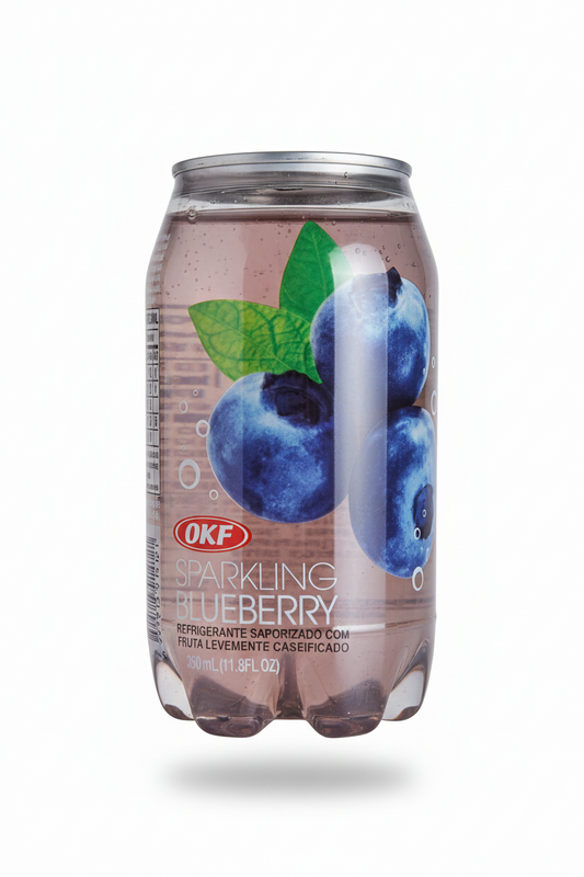 Refrigerante Coreano Sparkling Blueberry – OKF (350ml)