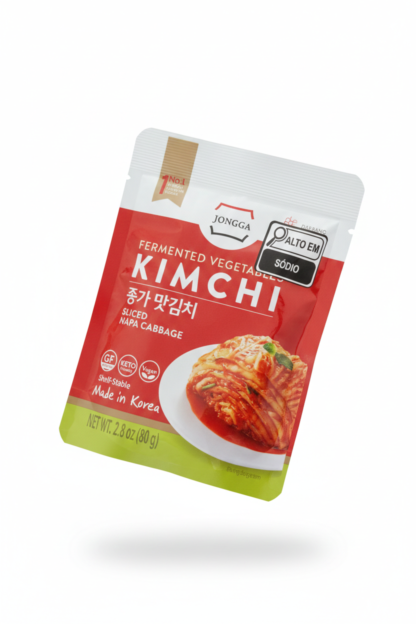 Kimchi Coreano Tradicional de Acelga Fatiada – Jongga (80g)