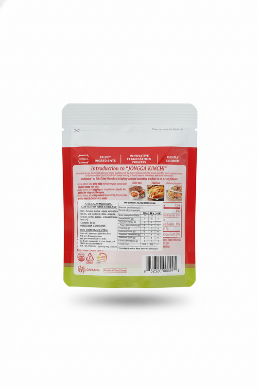 Kimchi Coreano Tradicional de Acelga Fatiada – Jongga (80g)
